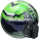 Set Bowlingball Pro Bowl grün dunkelblau silber und...